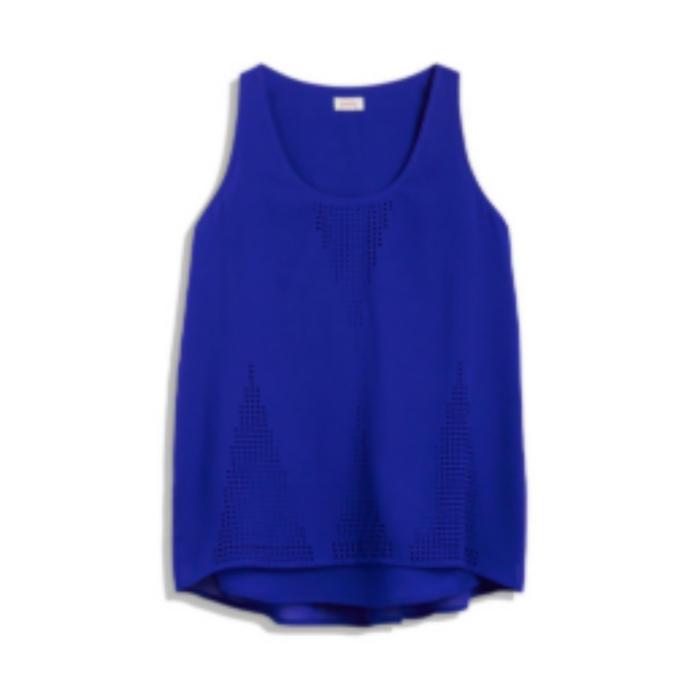 Blue Chiffon Top